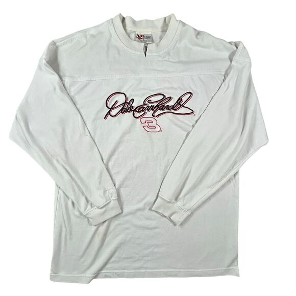 Vintage Dale Earnhardt Chase Authentics Men’s XL Jersey White Spell Out Crewneck - Picture 1 of 12